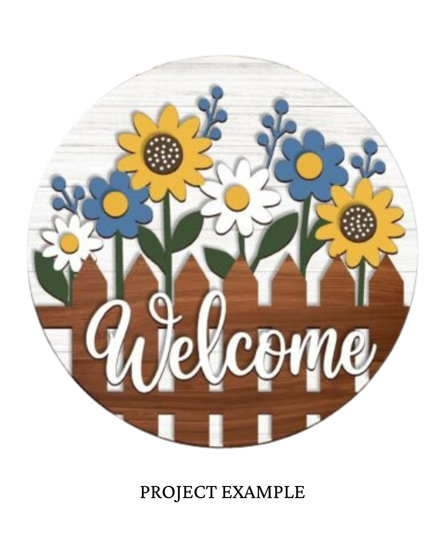 Welcome Floral Round Sign | Creative Table Project