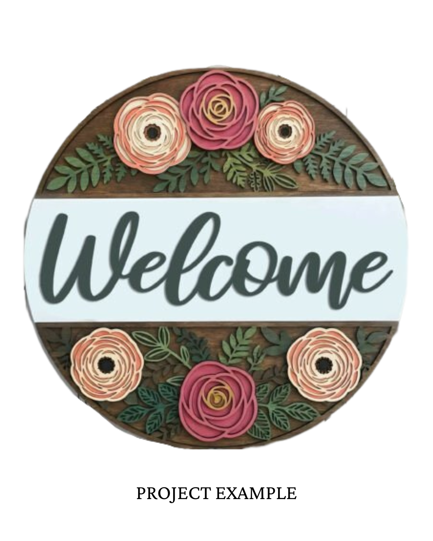 Welcome Roses Round Sign | Creative Table Project