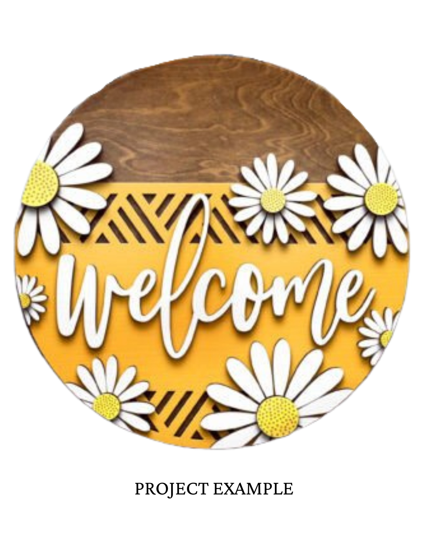 Welcome Daisy Round Sign | Creative Table Project