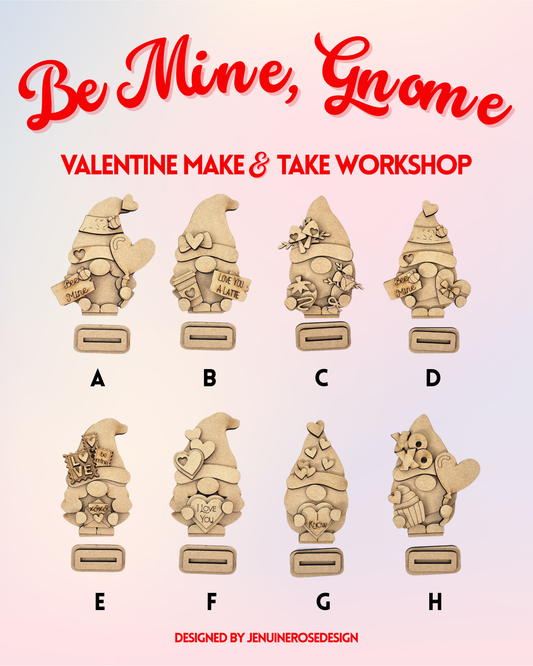 Be Mine, Gnome Valentine Make and Take Craft Workshop: February 7th