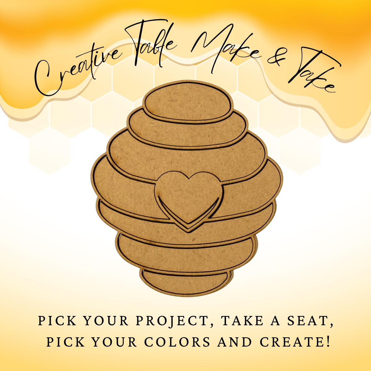 Layered Bee Hive Magnet Creative Kit