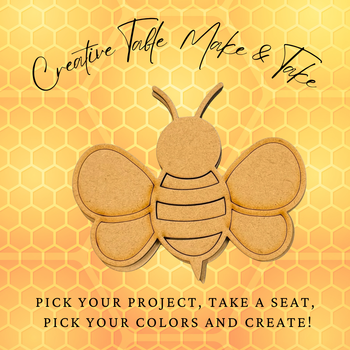 Layered Bee Magnet Creative Kit