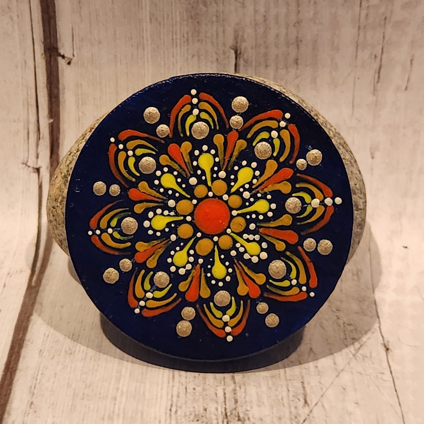 Hand-painted Mandala Mediterranean Magnet