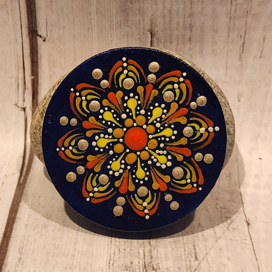 Hand-painted Mandala Mediterranean Magnet