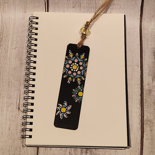 Hand-painted Mandala Flower Bookmark | Handcrafted Collective
