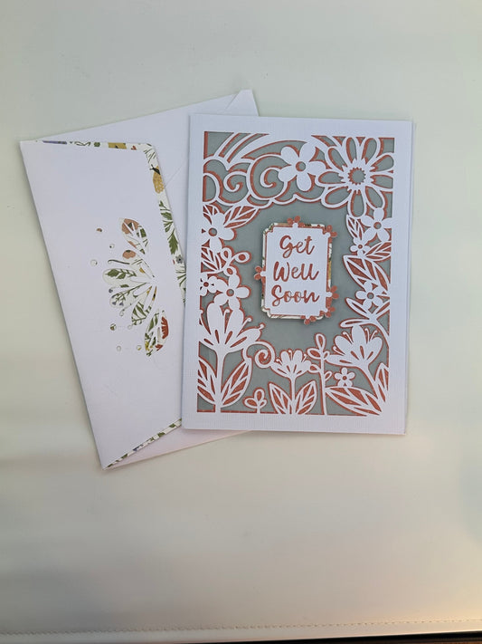 Get Well Soon Card with Matching Envelope
