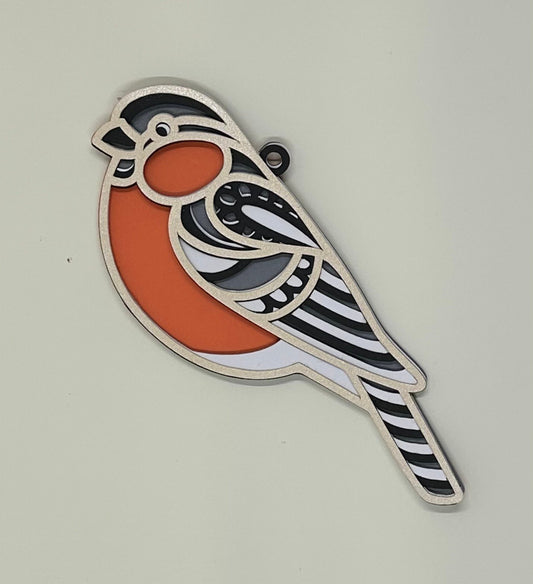 Layered Paper Bird Magnet