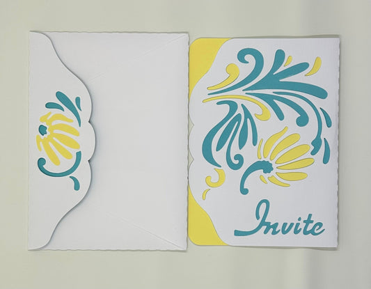 Fun Invitation Greeting Card with Matching Envelope