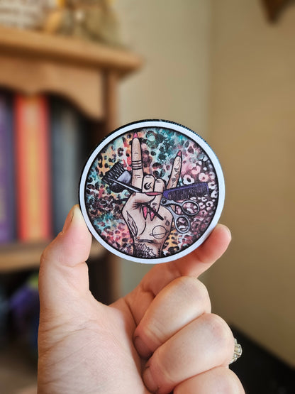 2.5 Circle Decorative Magnet for Hair Stylists