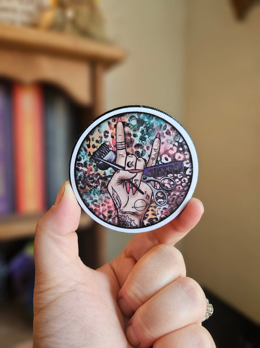 2.5 Circle Decorative Magnet for Hair Stylists