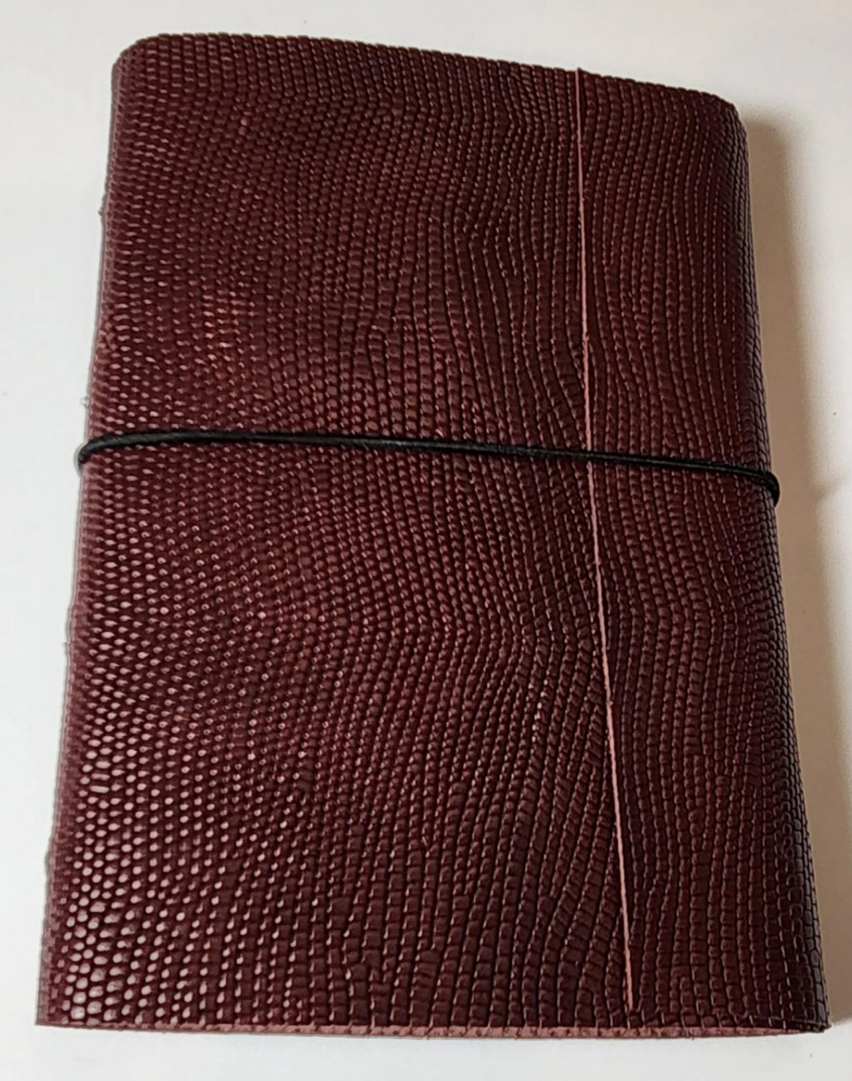 Red Embossed Leather Journal