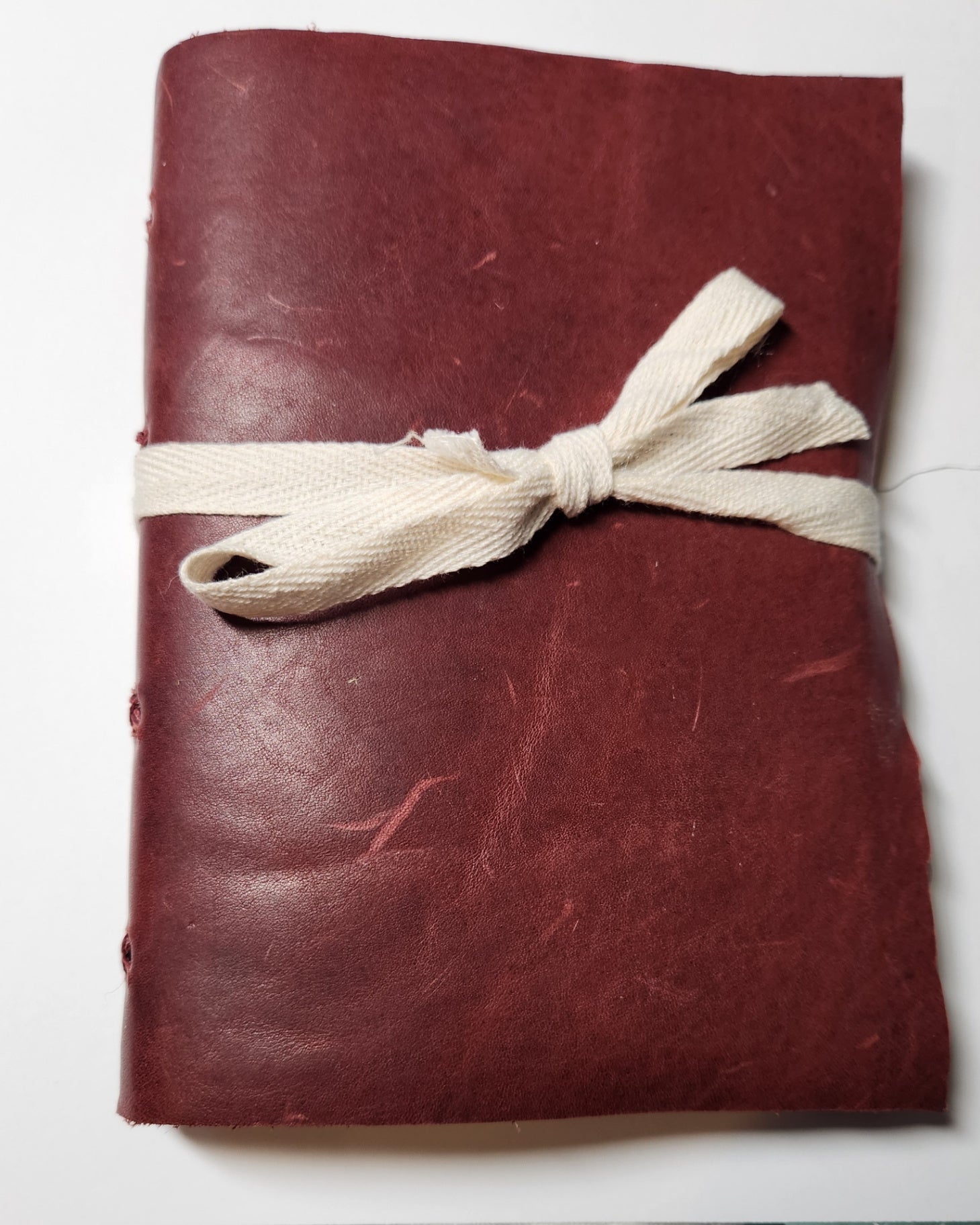 Soft Burgundy Cowhide Leather Journal
