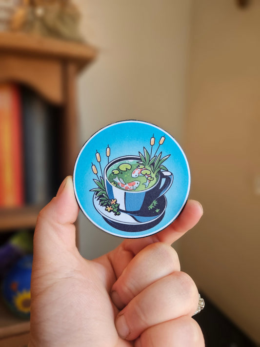 Koi Fish Coffee Mug Decorative Magnet