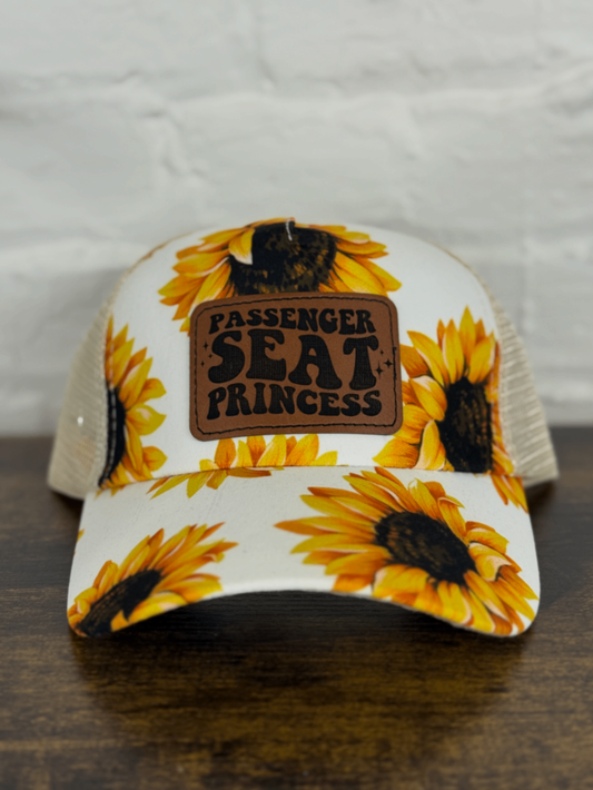 Sunflower “Passenger Seat Princess” Leather Patch Hat