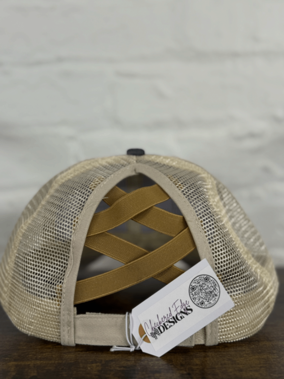 Buffalo Plaid "Wifey" Leather Patch Hat