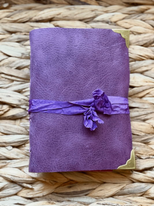 Purple Cowhide Leather Journal