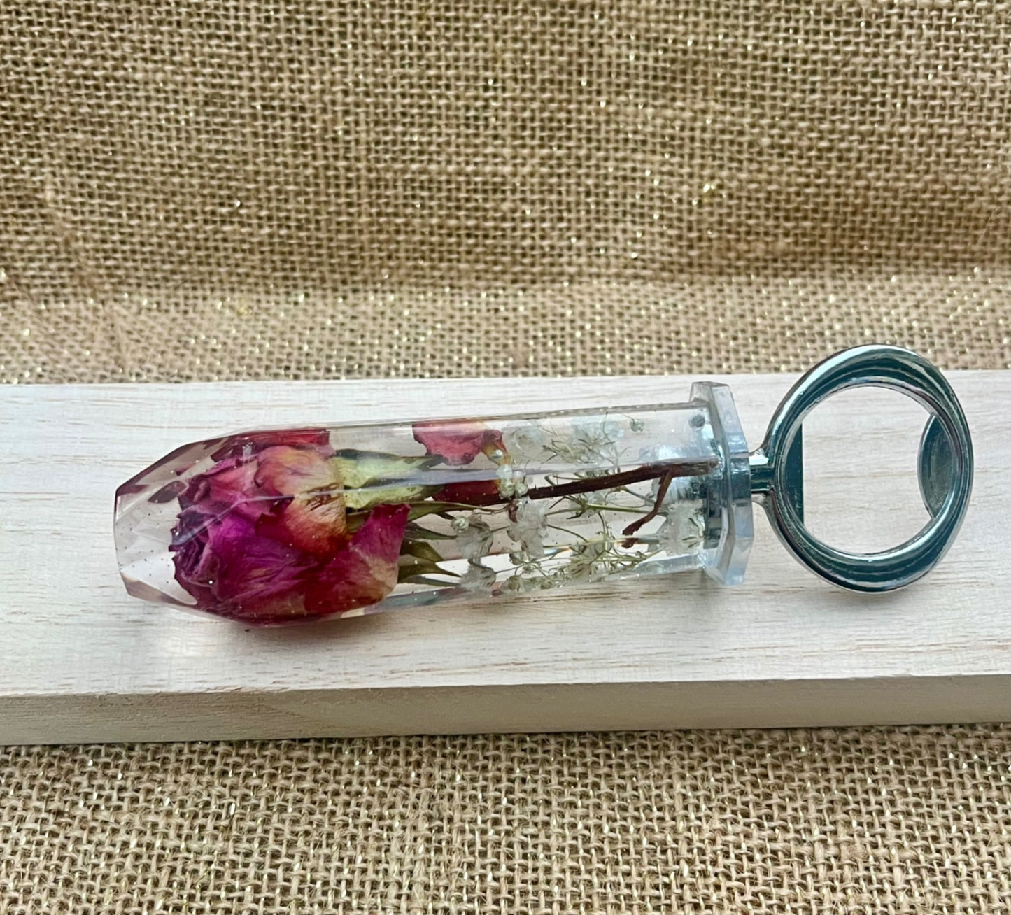 Sweet Rose Resin Bottle Opener