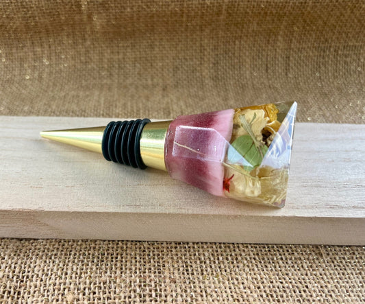 Petal Kiss Resin Bottle Stopper