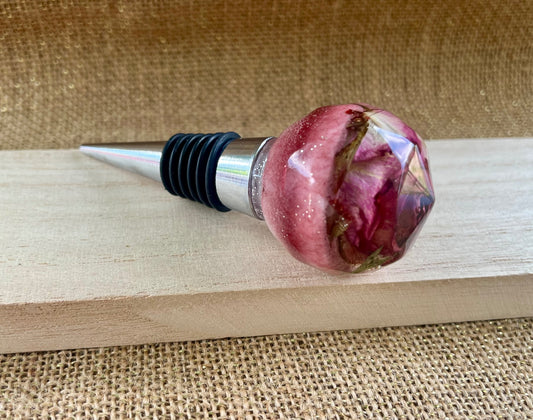 Pretty in Pink Resin Bottle Stopper