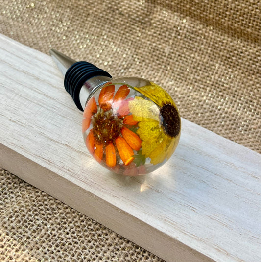 Citrus Garden Resin Bottle Stopper