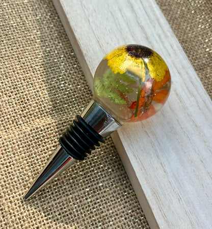 Citrus Garden Resin Bottle Stopper