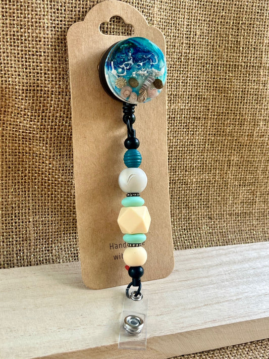 Ocean Treasures Resin Badge ID Reel