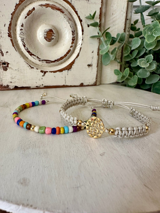 Multicolor Two Bracelet Set