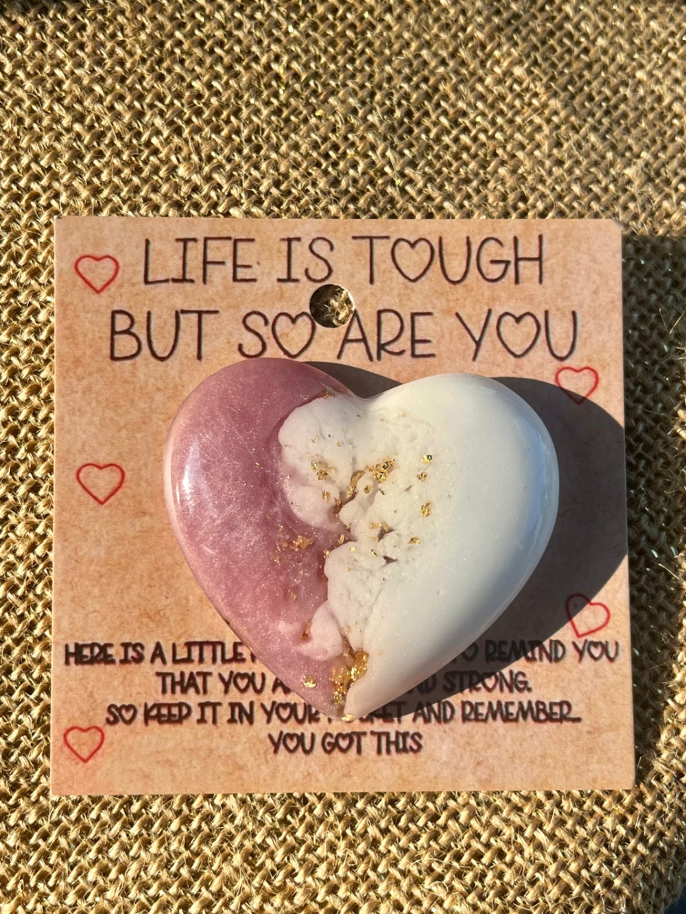 017 - Lavender Glow Resin Pocket Hug