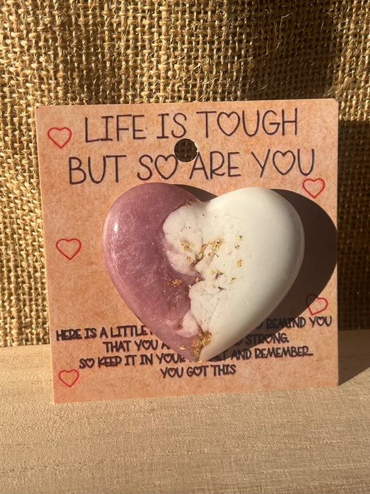 Lavender Glow Resin Pocket Hug