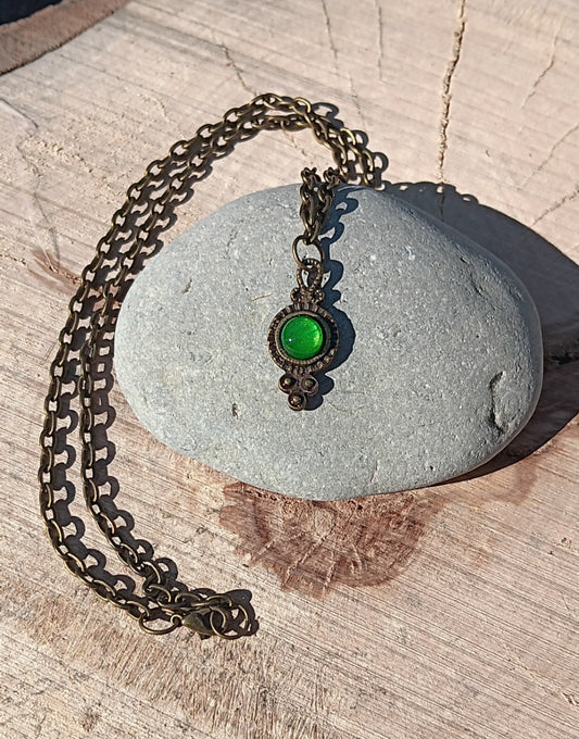 Bronze Spirit Pendant Necklace