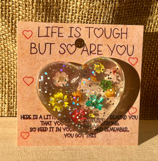 Pocketful of Sunshine and Sparkles Resin Pocket Hug