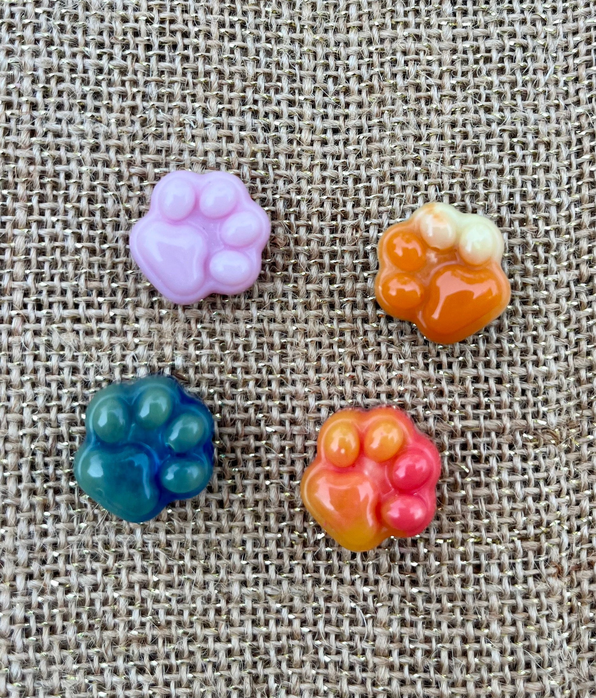 Dog Paw Print Resin Magnet