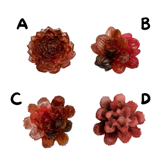 Red Succulent Resin Magnet