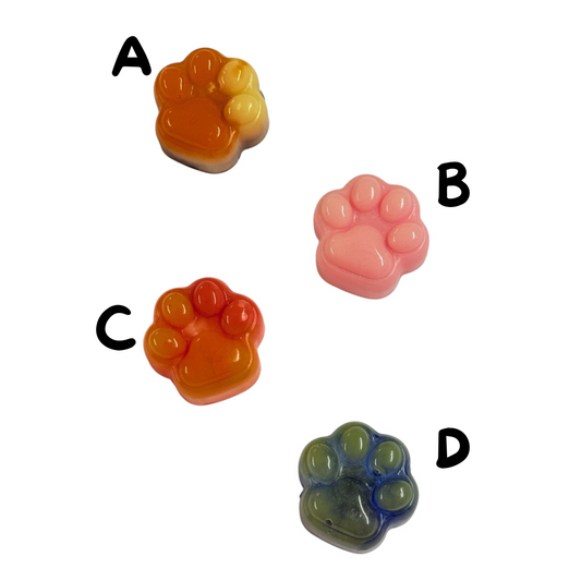Dog Paw Print Resin Magnet