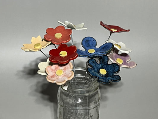 024 - Handmade Ceramic Flower Stem