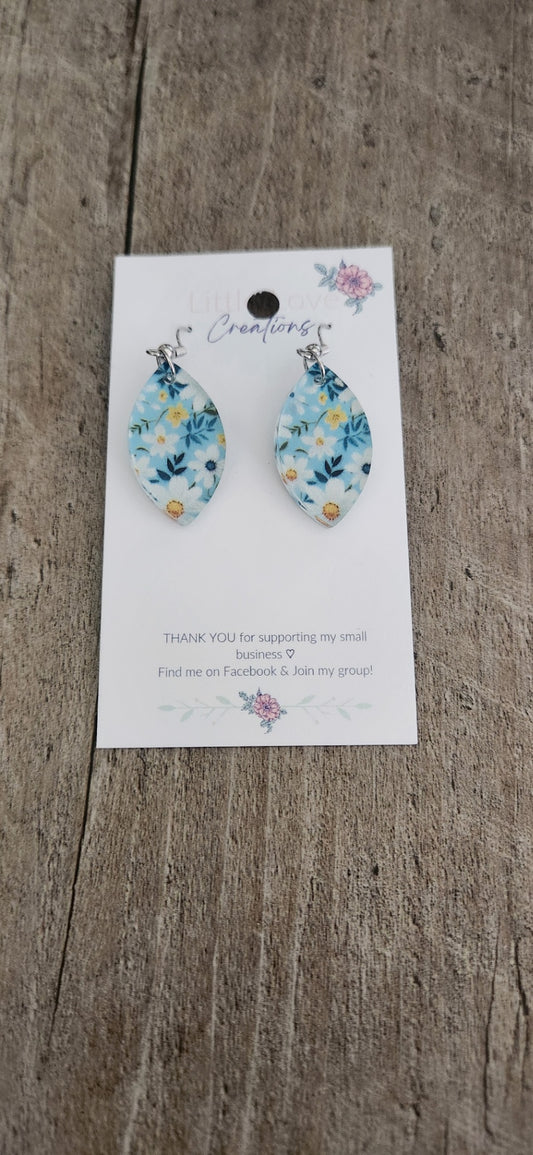 Acrylic Petal Dangle Earrings