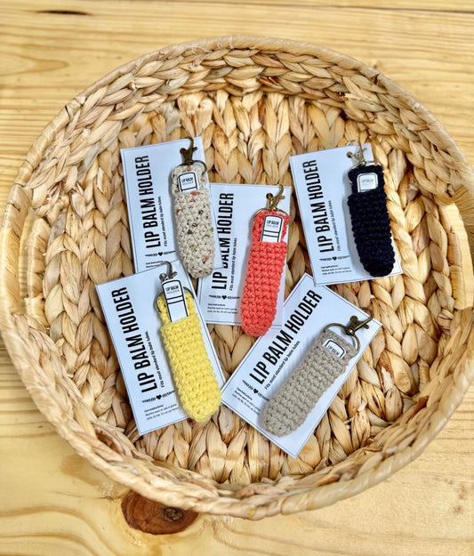 Crochet Lip Balm Holder with Clasp