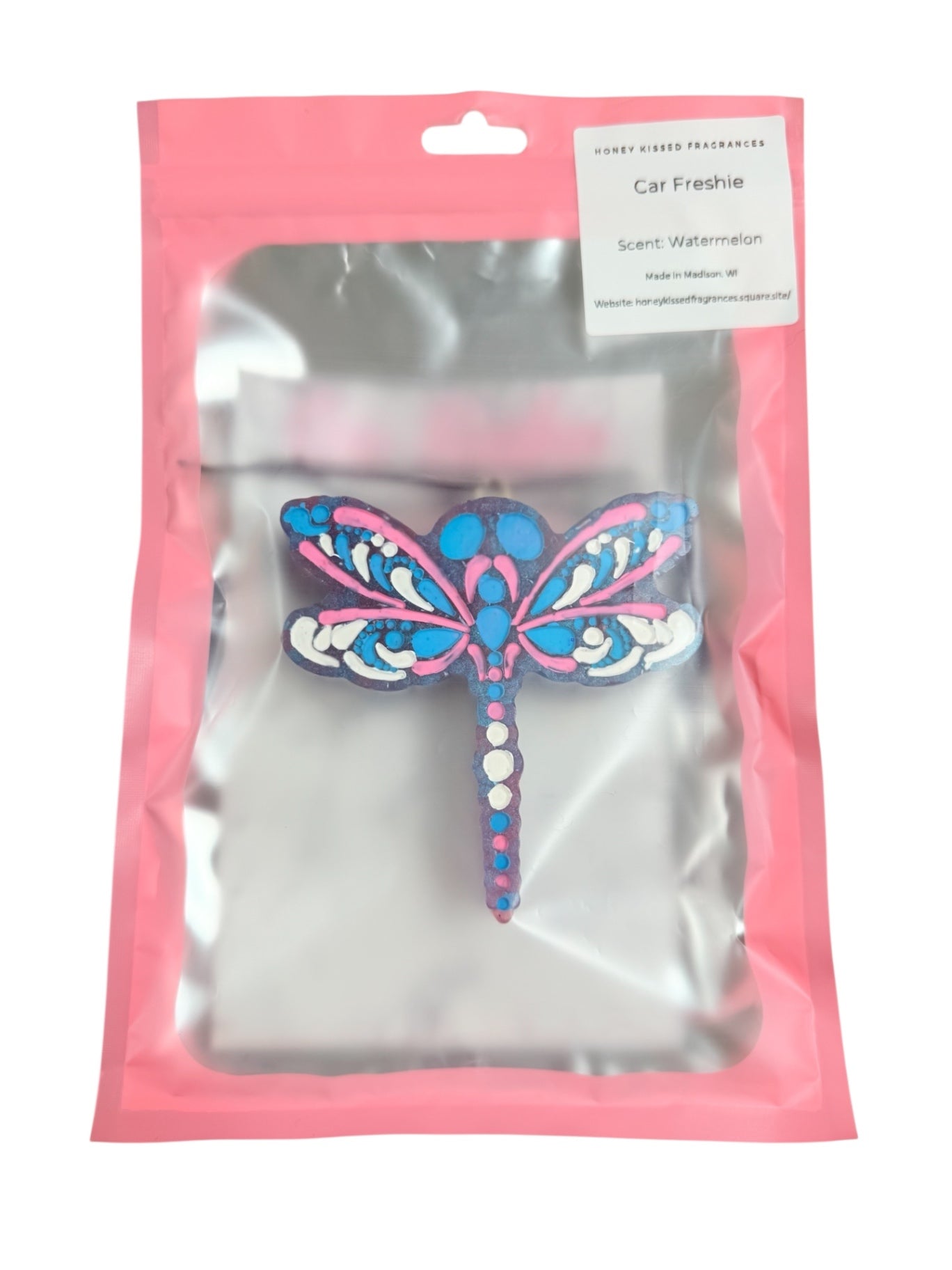 Dragonfly Car Freshie - Watermelon
