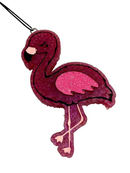 Flamingo Car Freshie - Lemon