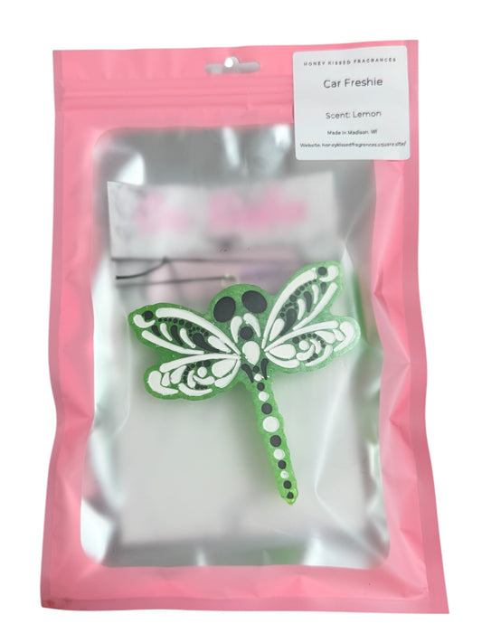 Dragonfly Car Freshie - Lemon