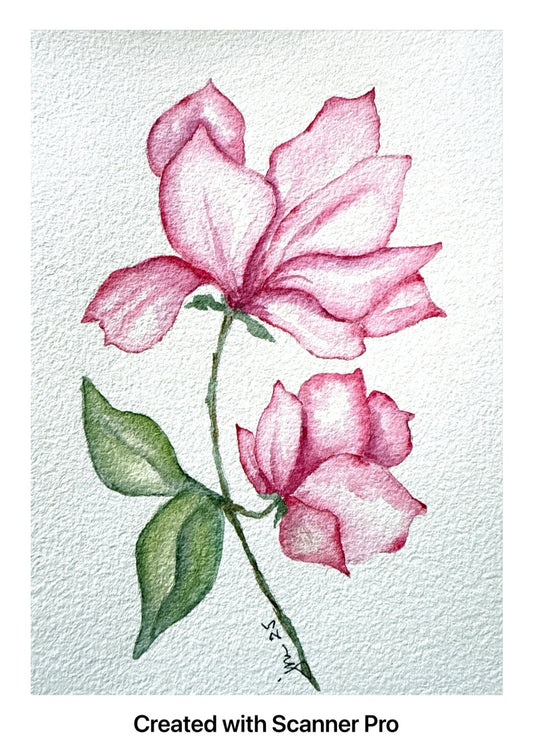 Two Pink Flowers