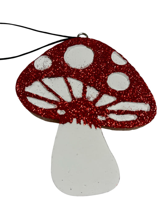 Mushroom Car Freshie - Clean Cotton