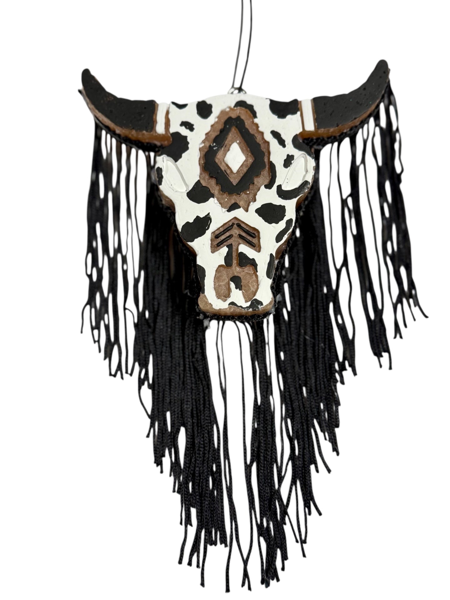 Bull Skull with Fringe Car Freshie - Idaho Mountain Man