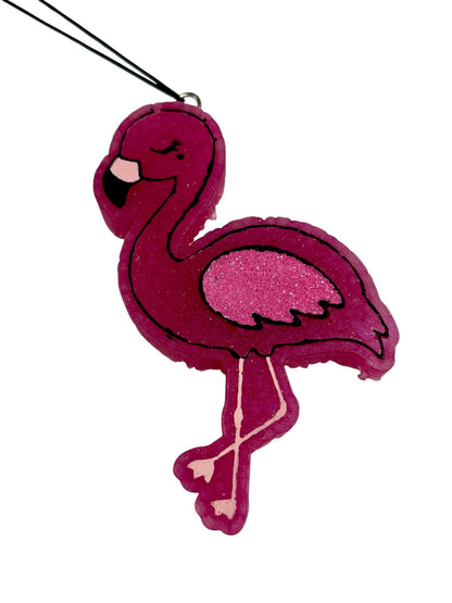 Flamingo Car Freshie - Clean Cotton