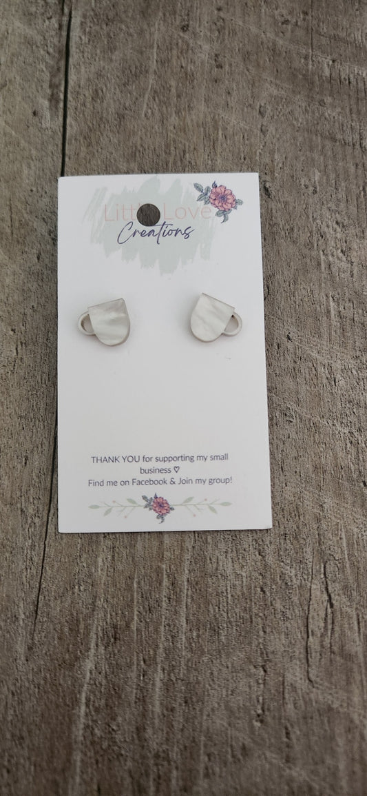 Acrylic Coffee Cup Stud Earring 