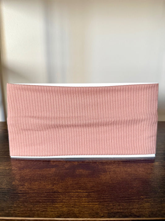 Pink Ribbed Headband