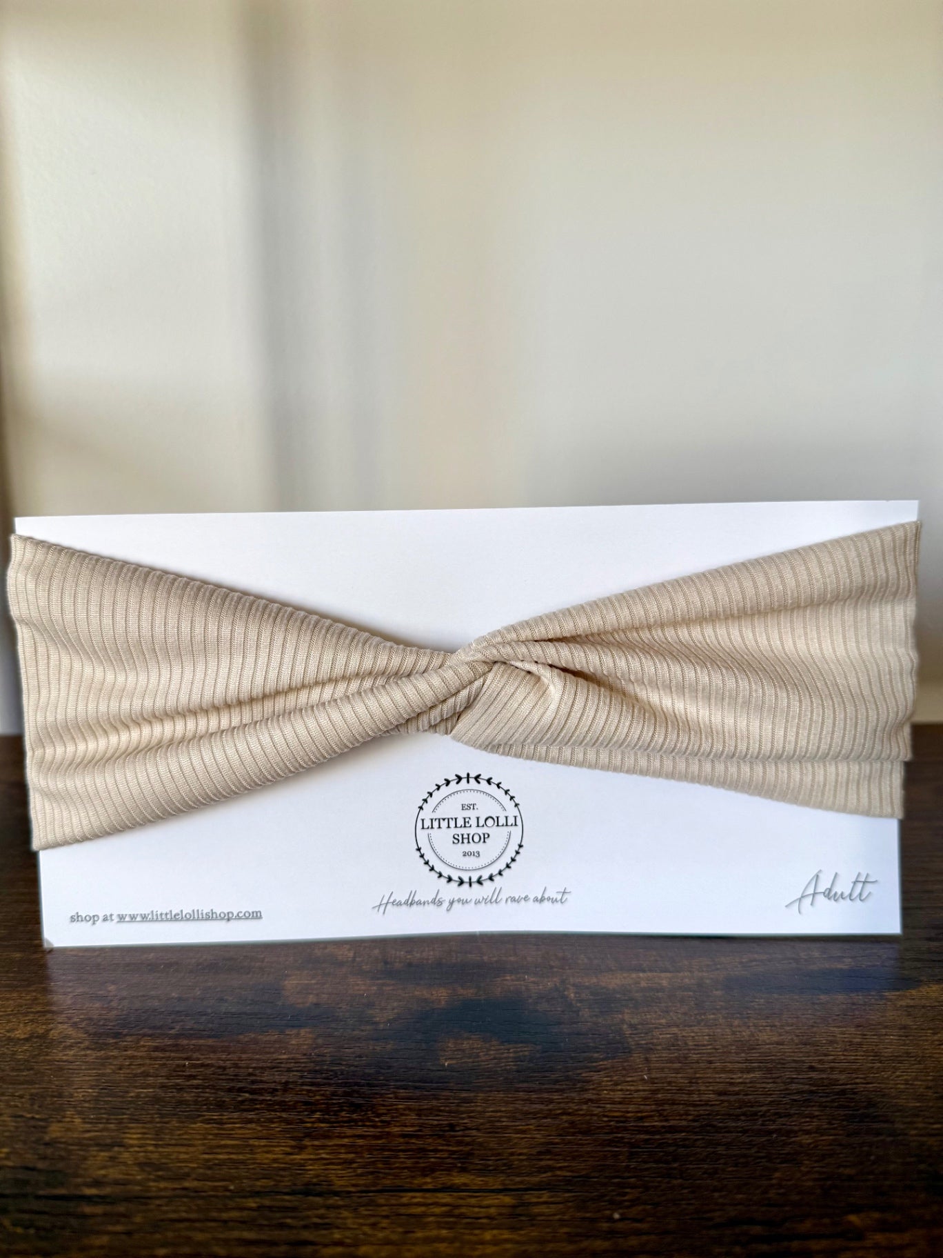 Textured Beige Headband
