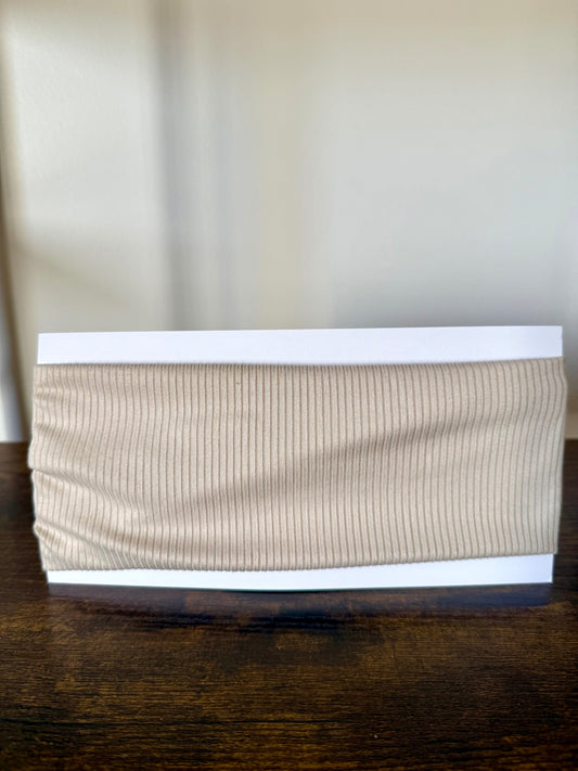 Textured Beige Headband