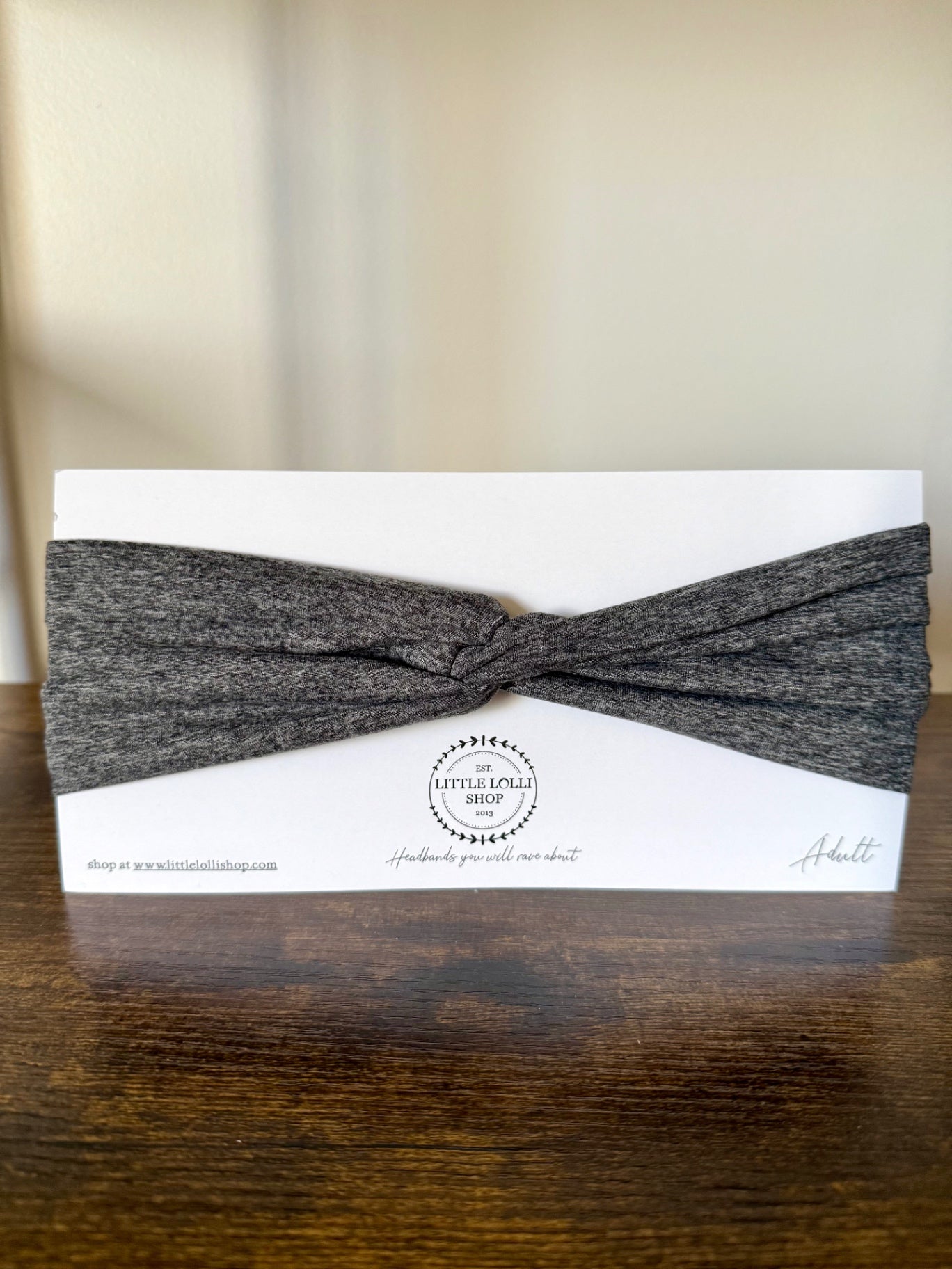 Heathered Dark Gray Headband