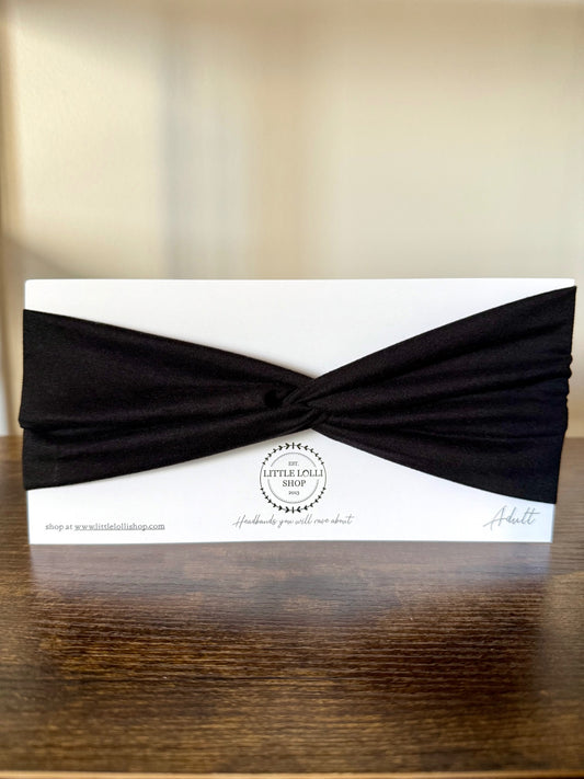 Sleek Black Headband
